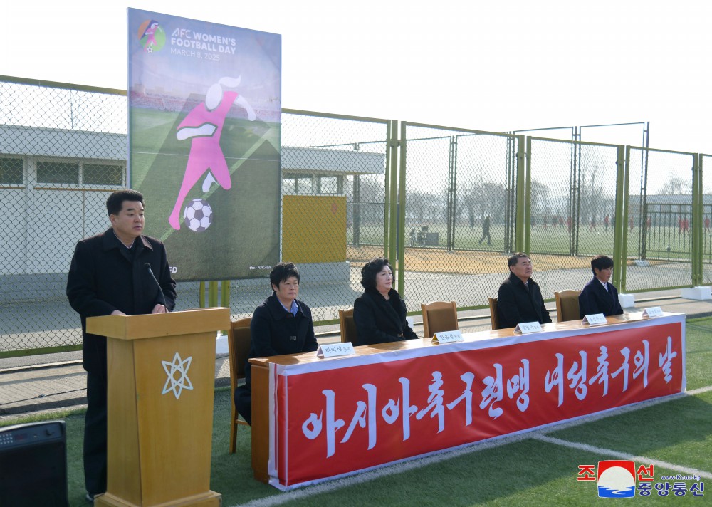 AFC Women's Football Day Marked in DPRK