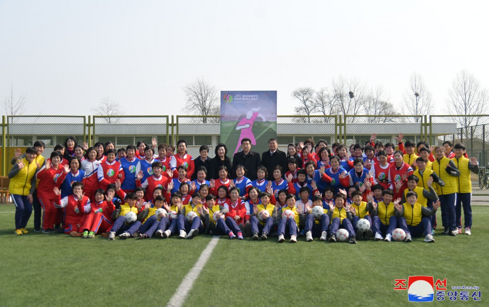 AFC Women's Football Day Marked in DPRK