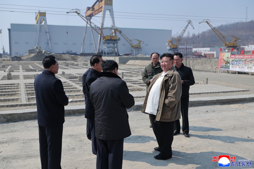 Respected Comrade Kim Jong Un Visits Nampho Dockyard