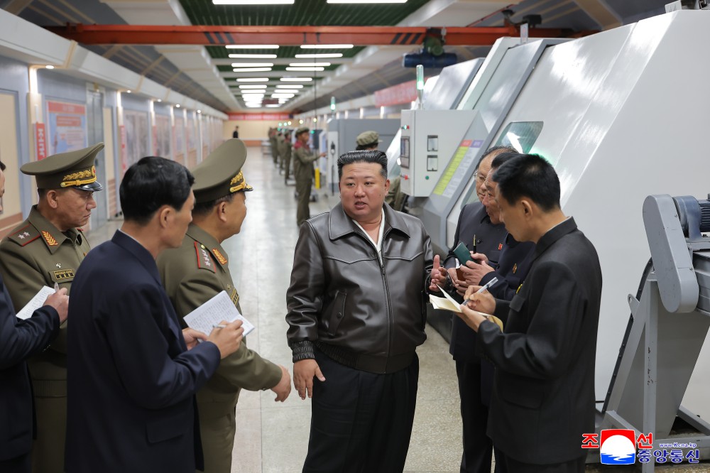 Respected Comrade Kim Jong Un Gives Field Guidance at Major Munitions Enterprises under Commission of Second Economy