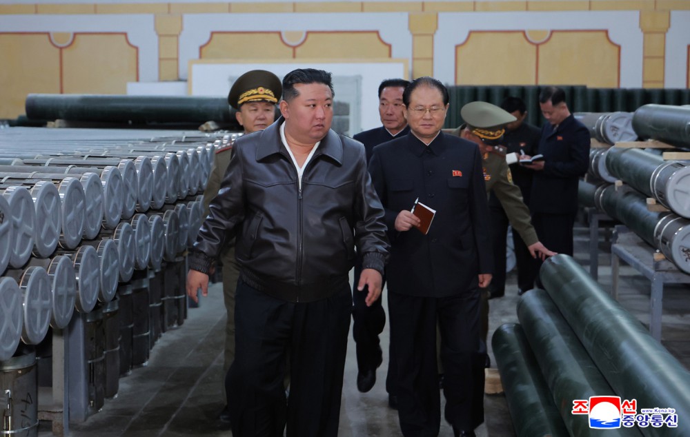 Respected Comrade Kim Jong Un Gives Field Guidance at Major Munitions Enterprises under Commission of Second Economy