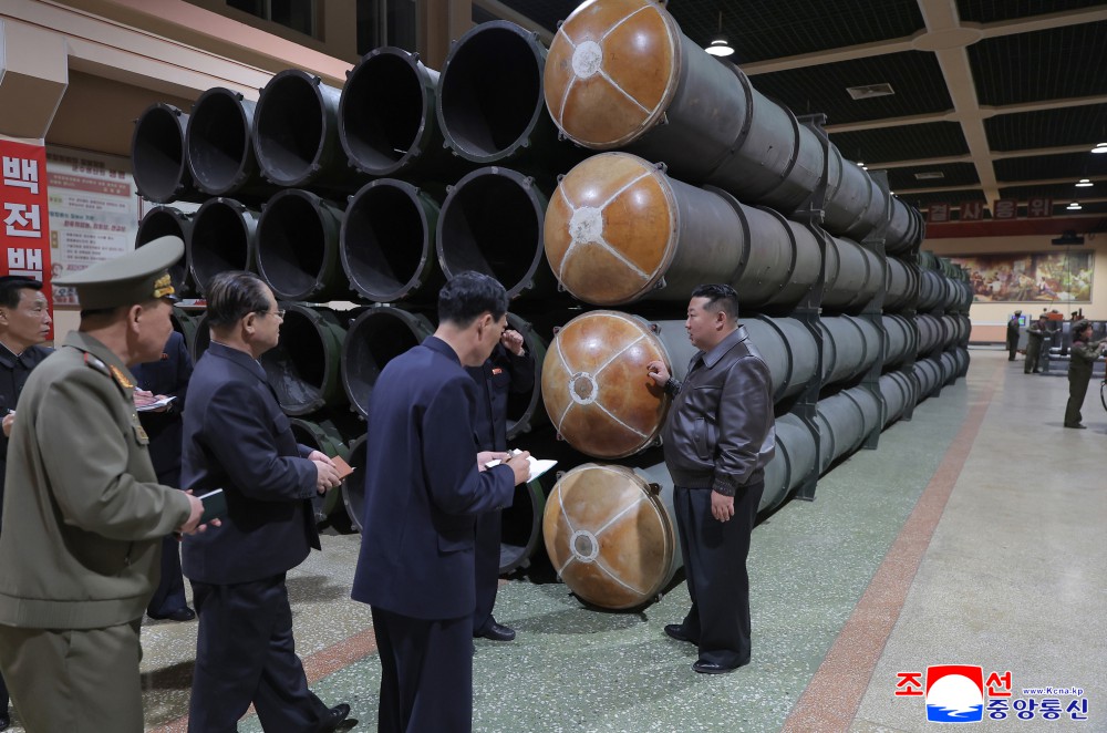 Respected Comrade Kim Jong Un Gives Field Guidance at Major Munitions Enterprises under Commission of Second Economy