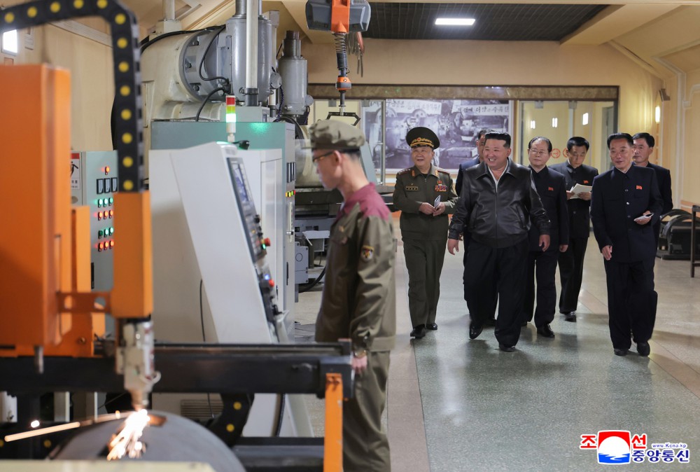 Respected Comrade Kim Jong Un Gives Field Guidance at Major Munitions Enterprises under Commission of Second Economy