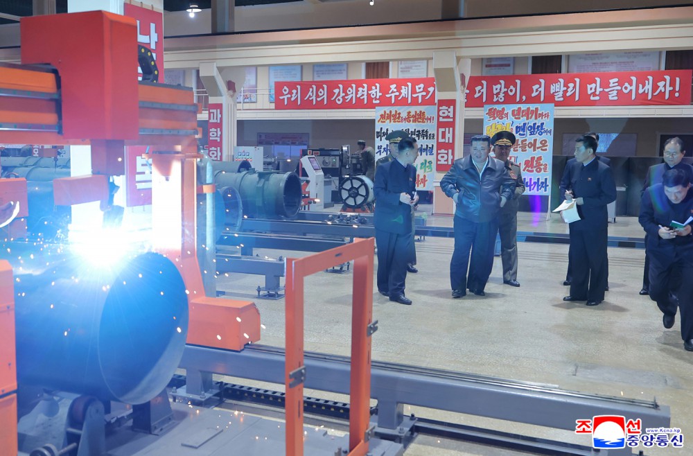 Respected Comrade Kim Jong Un Gives Field Guidance at Major Munitions Enterprises under Commission of Second Economy