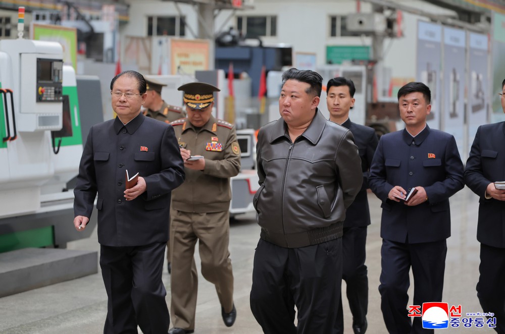 Respected Comrade Kim Jong Un Gives Field Guidance at Major Munitions Enterprises under Commission of Second Economy