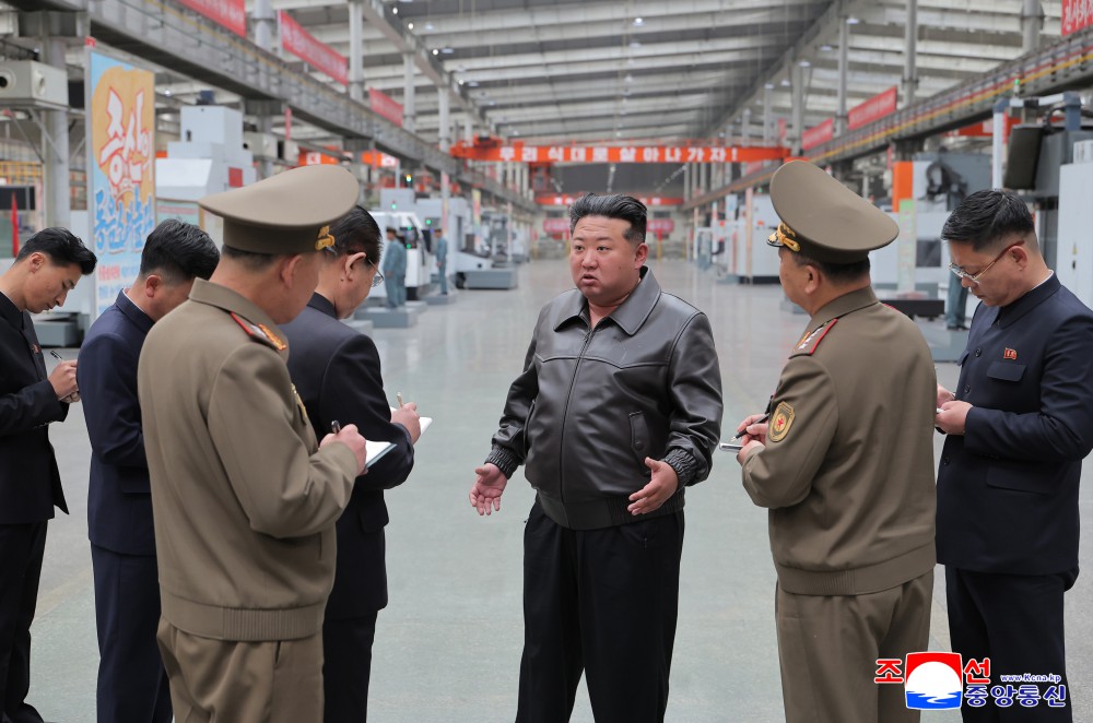 Respected Comrade Kim Jong Un Gives Field Guidance at Major Munitions Enterprises under Commission of Second Economy
