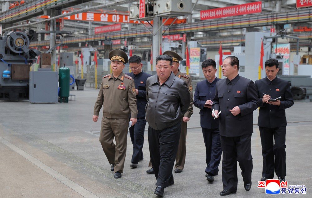 Respected Comrade Kim Jong Un Gives Field Guidance at Major Munitions Enterprises under Commission of Second Economy