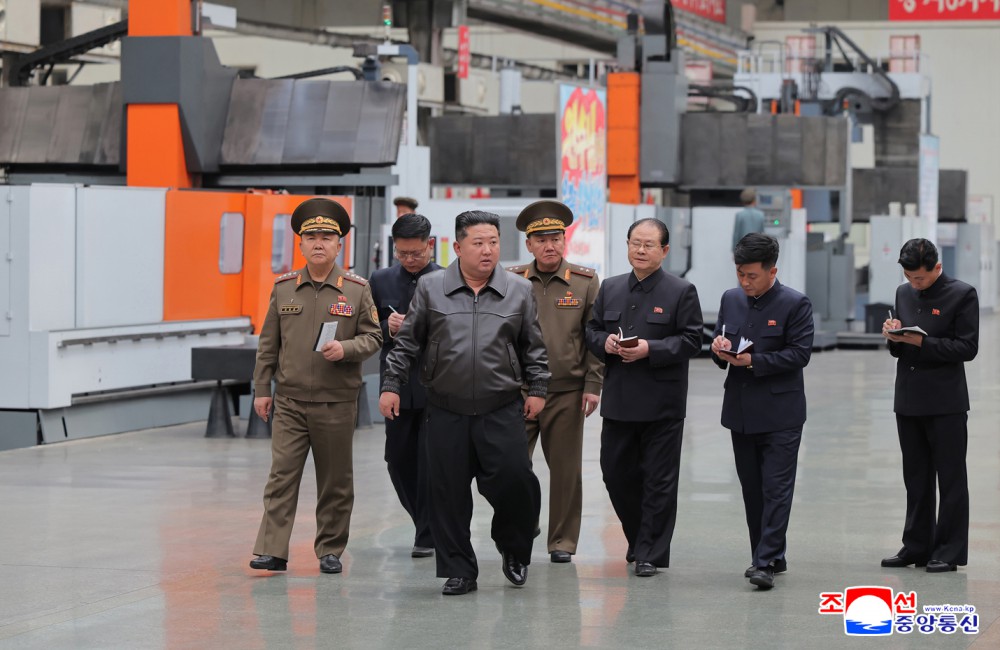 Respected Comrade Kim Jong Un Gives Field Guidance at Major Munitions Enterprises under Commission of Second Economy
