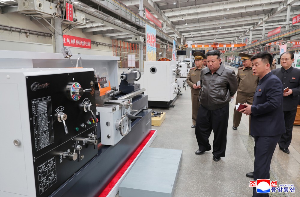 Respected Comrade Kim Jong Un Gives Field Guidance at Major Munitions Enterprises under Commission of Second Economy