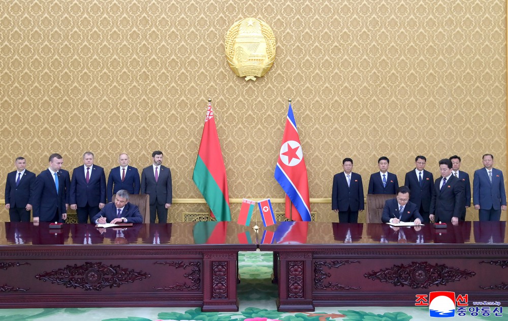 조선민주주의인민공화국정부와 벨라루씨공화국 정부사이의 무역경제협조공동위원회 제3차회의 진행