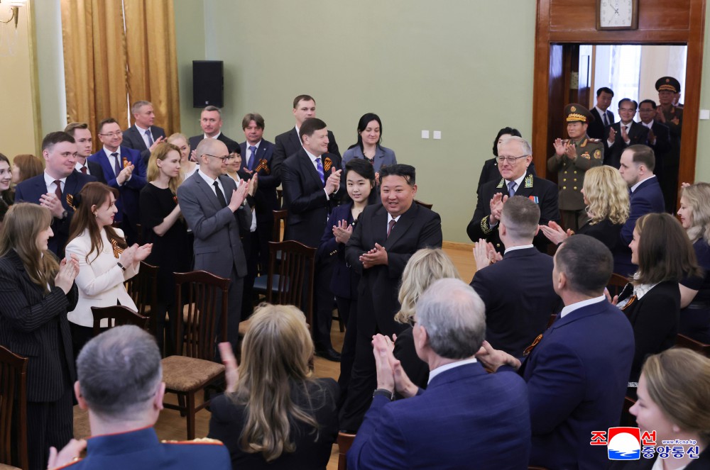 Respected Comrade Kim Jong Un Pays Congratulatory Visit to Russian Embassy in Pyongyang to Mark Russia's Great V-Day