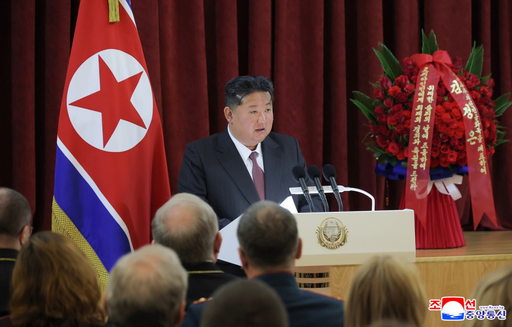 Respected Comrade Kim Jong Un Pays Congratulatory Visit to Russian Embassy in Pyongyang to Mark Russia's Great V-Day