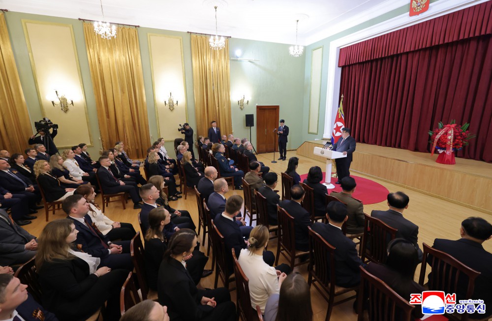 Respected Comrade Kim Jong Un Pays Congratulatory Visit to Russian Embassy in Pyongyang to Mark Russia's Great V-Day