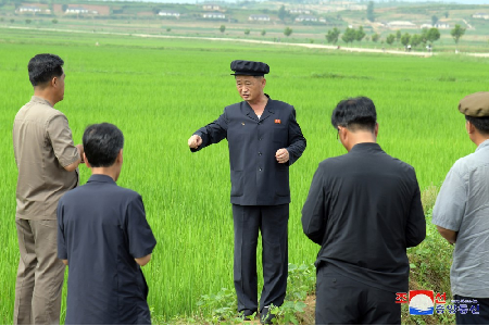 Premier Kim Tok Hun Inspects Agricultural Sector in South Hwanghae Province